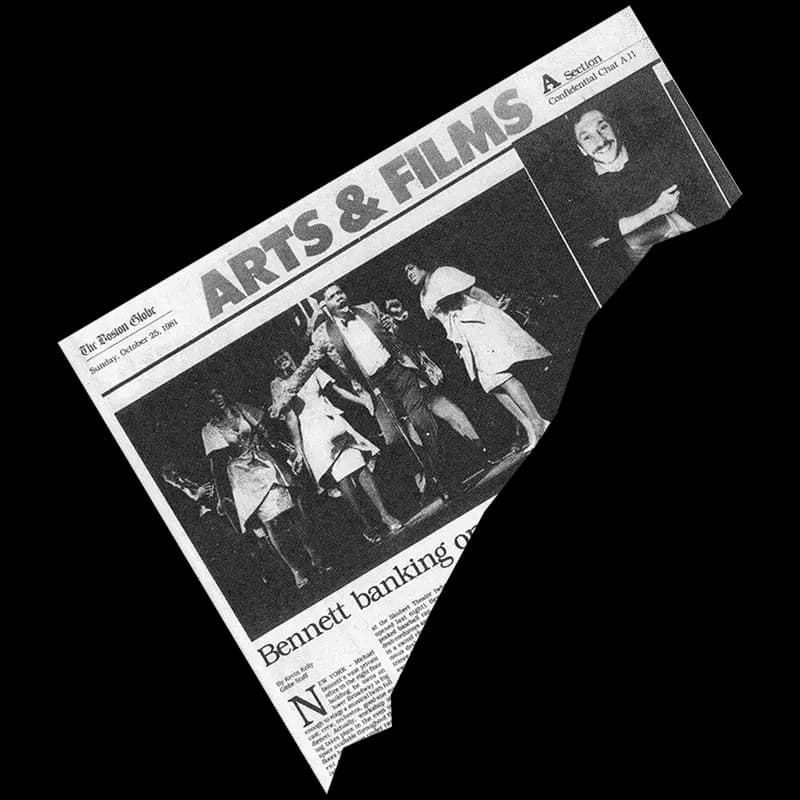 'Dreamgirls' newspaper clipping, The Boston Globe, October 25, 1981